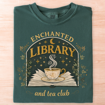 Enchanted Library and Tea Club T-Shirt