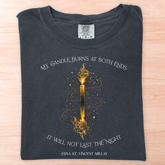 Edna Millay Candle Burn T-Shirt