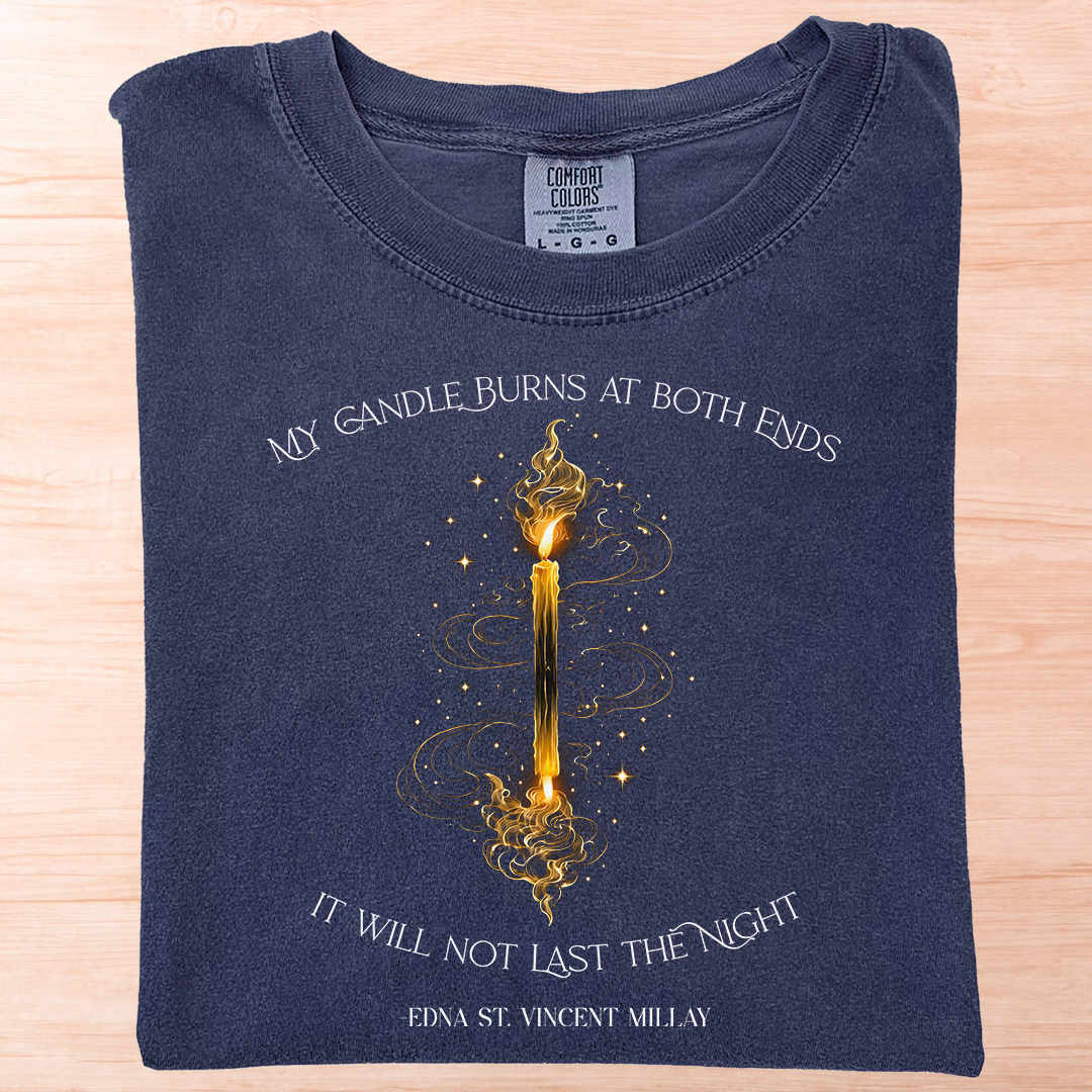 Edna Millay Candle Burn T-Shirt
