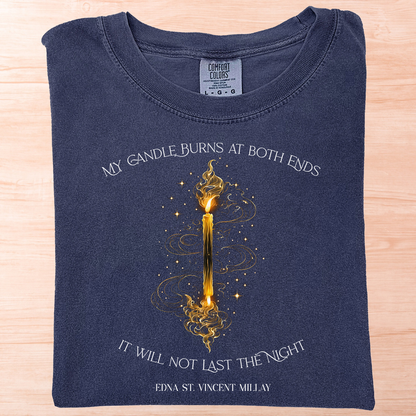 Edna Millay Candle Burn T-Shirt
