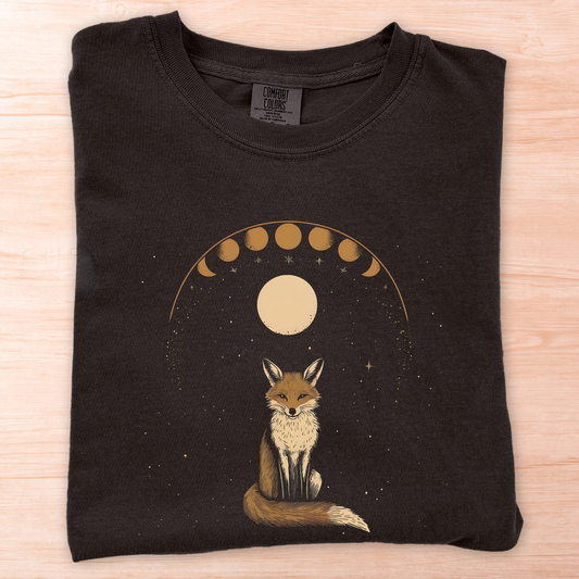 Fox Moon Phases T-Shirt