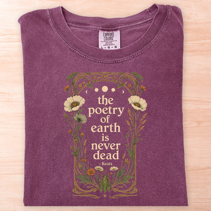 Keats Grasshopper and Cricket Poetry T-Shirt