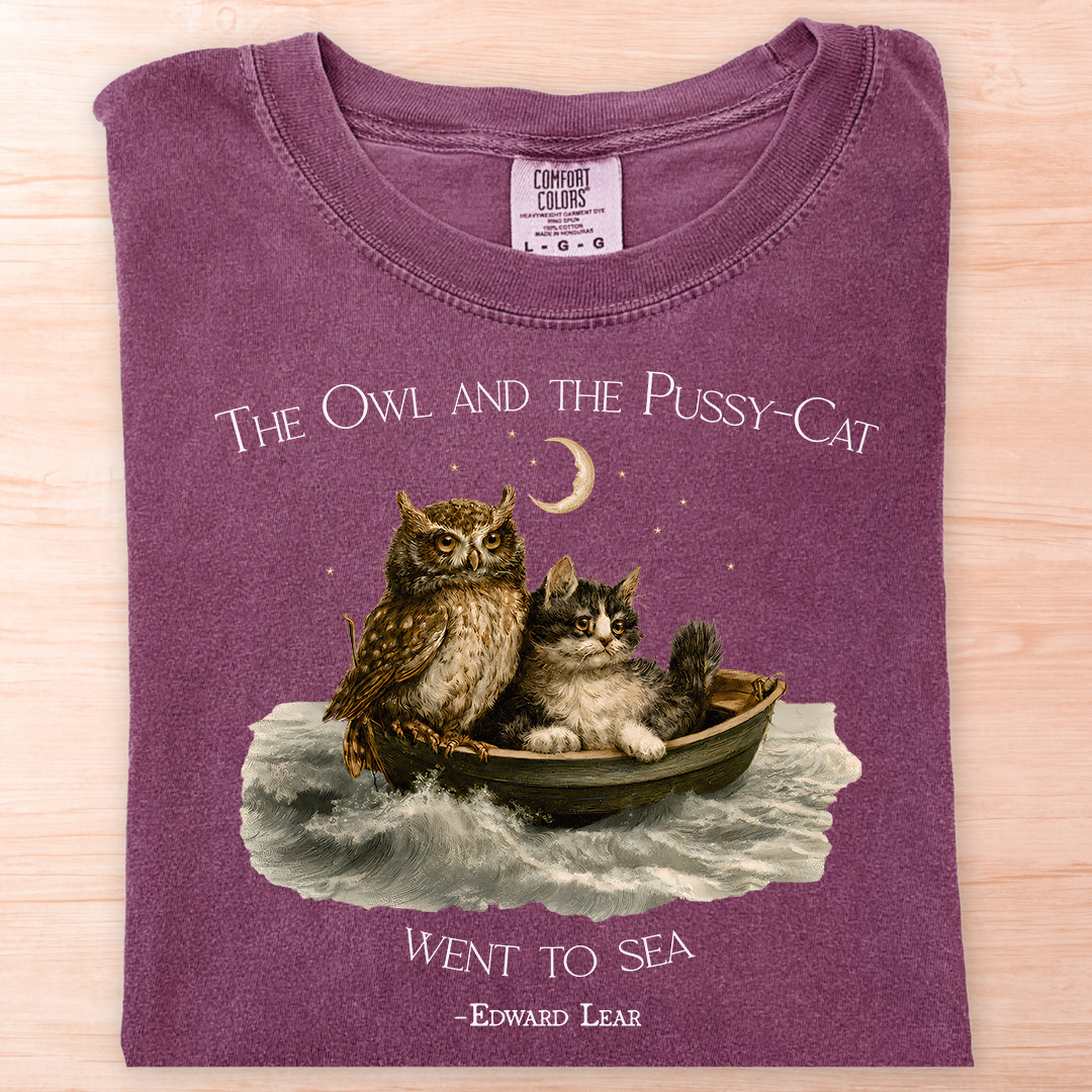 Lear Owl and Pussy Cat T-Shirt