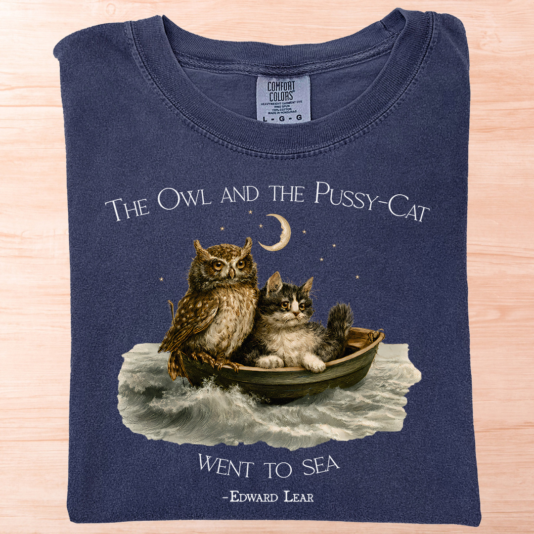 Lear Owl and Pussy Cat T-Shirt