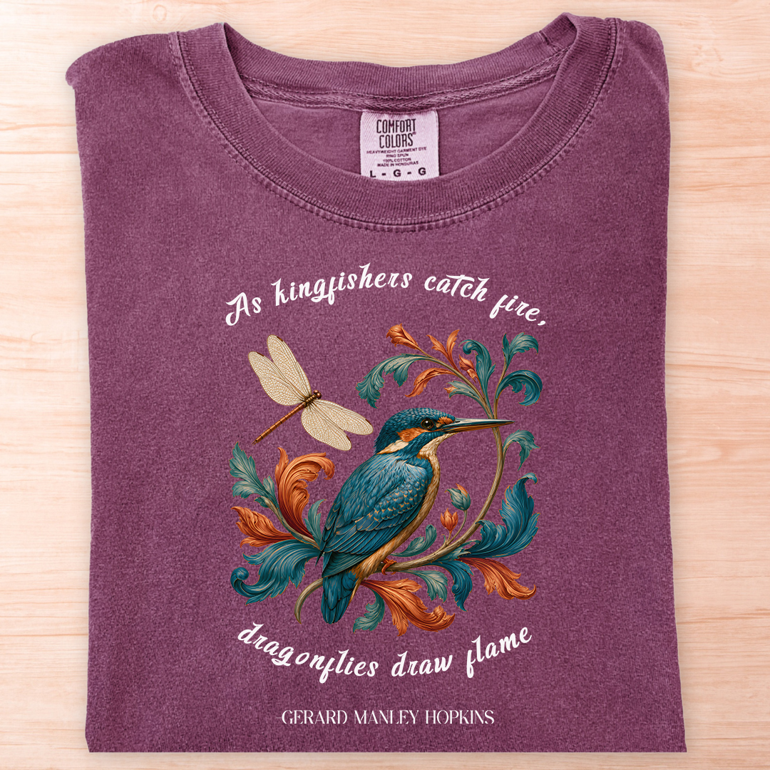 Gerard Hopkins Kingfishers Catch Fire T-Shirt