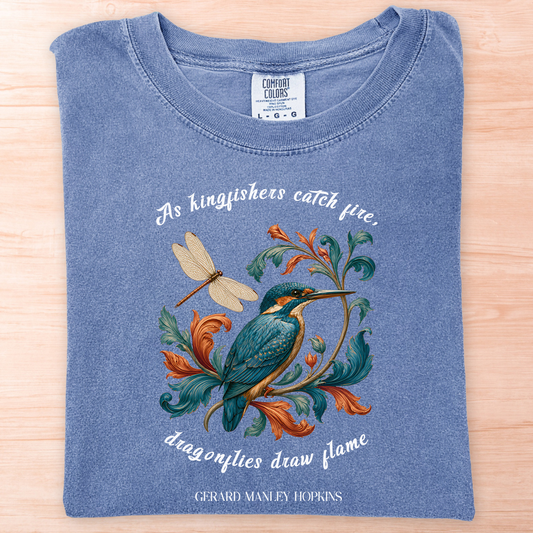 Gerard Hopkins Kingfishers Catch Fire T-Shirt