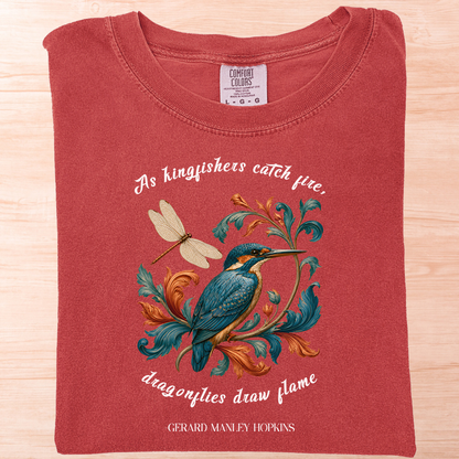 Gerard Hopkins Kingfishers Catch Fire T-Shirt