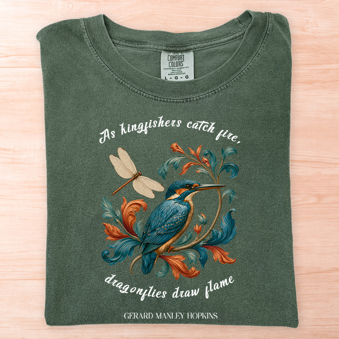 Gerard Hopkins Kingfishers Catch Fire T-Shirt