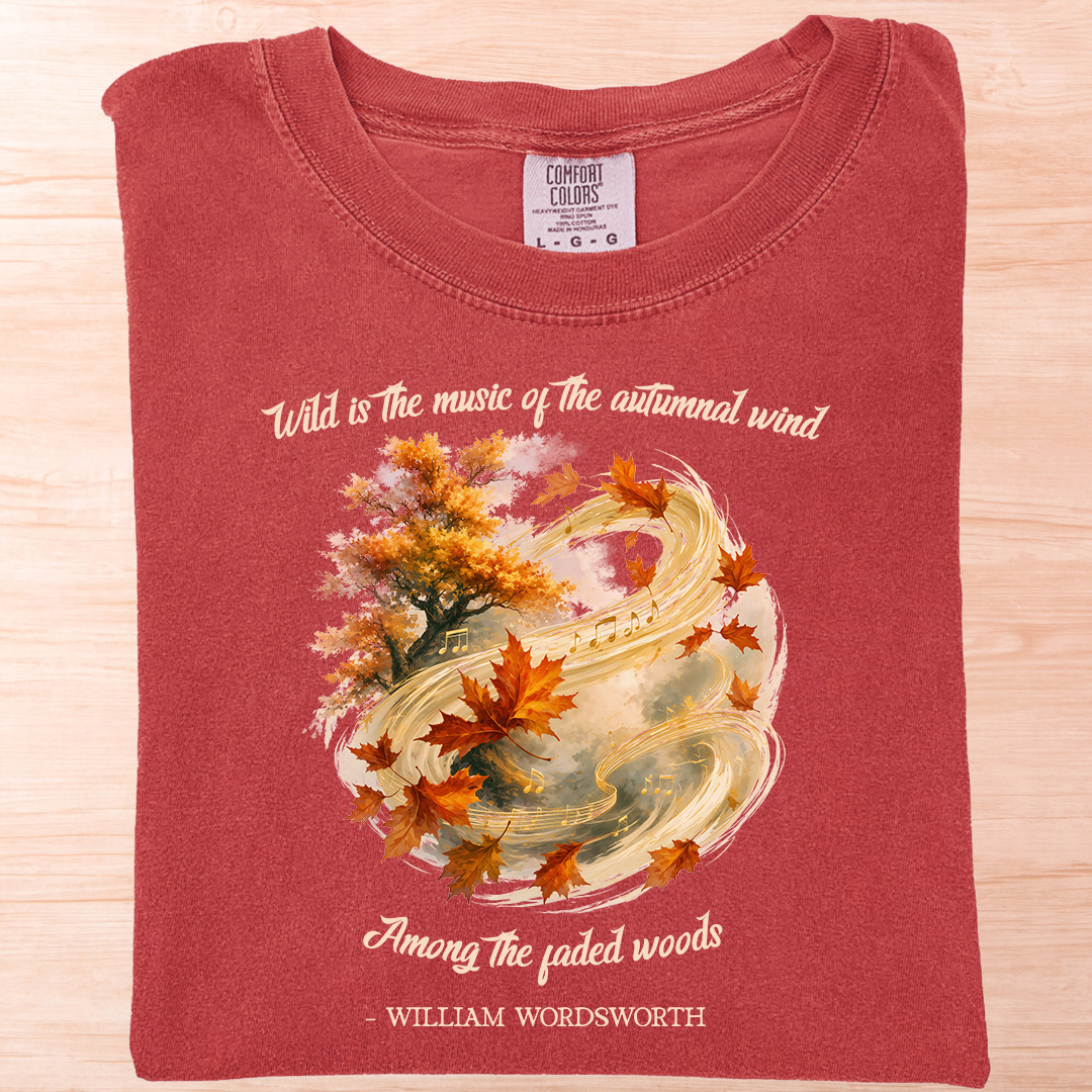 Wordsworth Autumnal Wind T-Shirt