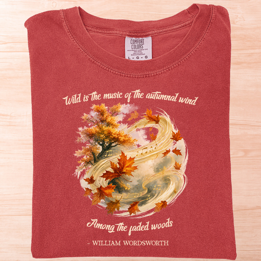 Wordsworth Autumnal Wind T-Shirt