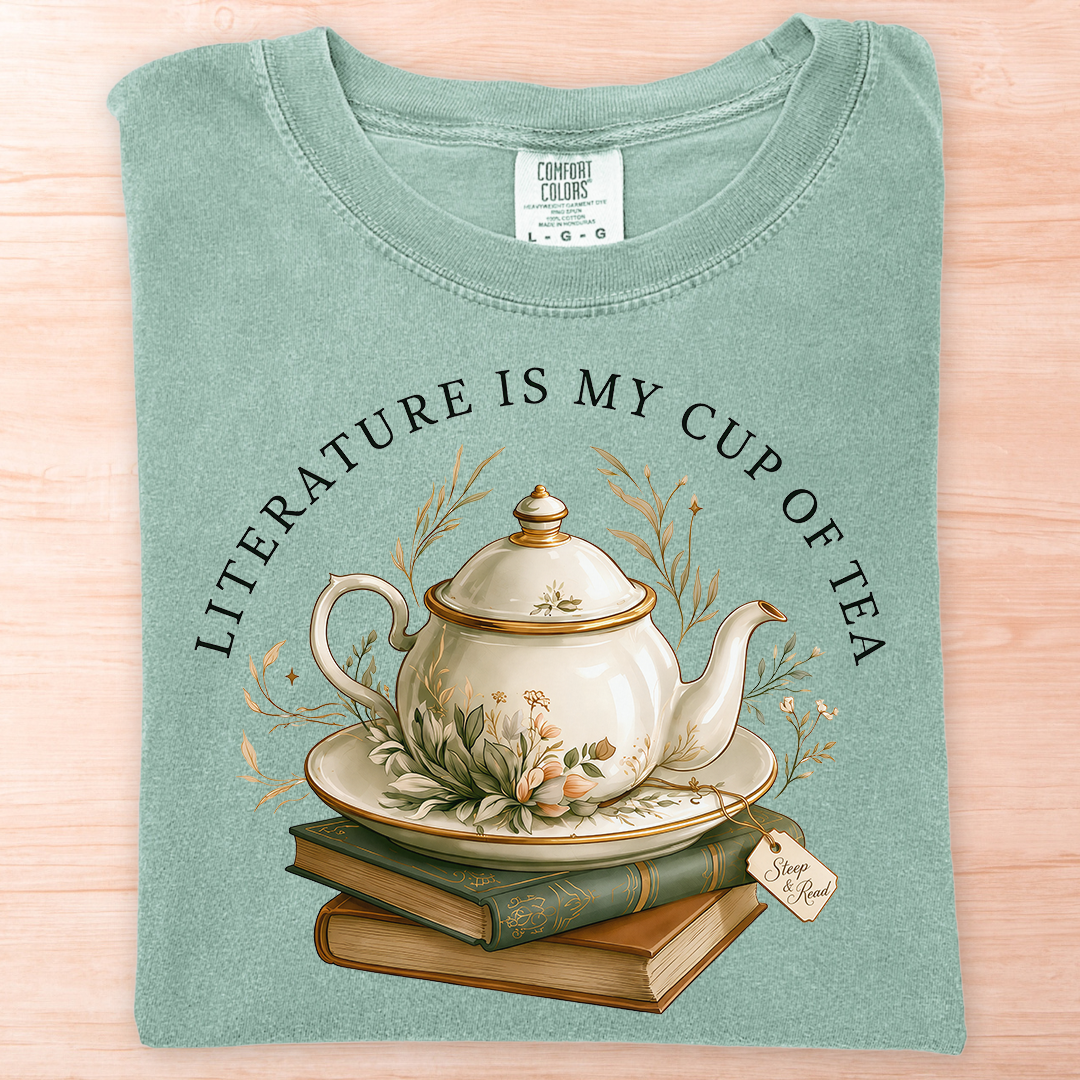 Literature Is My Cup of Tea T-Shirt