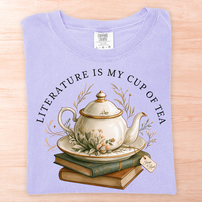 Literature Is My Cup of Tea T-Shirt