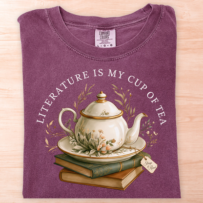 Literature Is My Cup of Tea T-Shirt