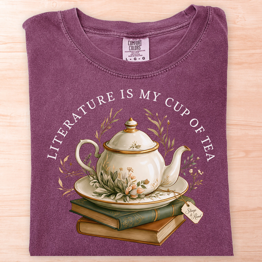 Literature Is My Cup of Tea T-Shirt