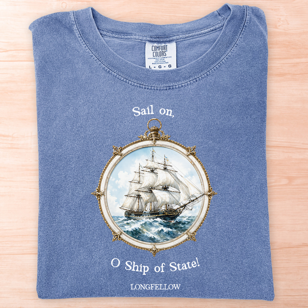 Longfellow Sail On Ship T-Shirt