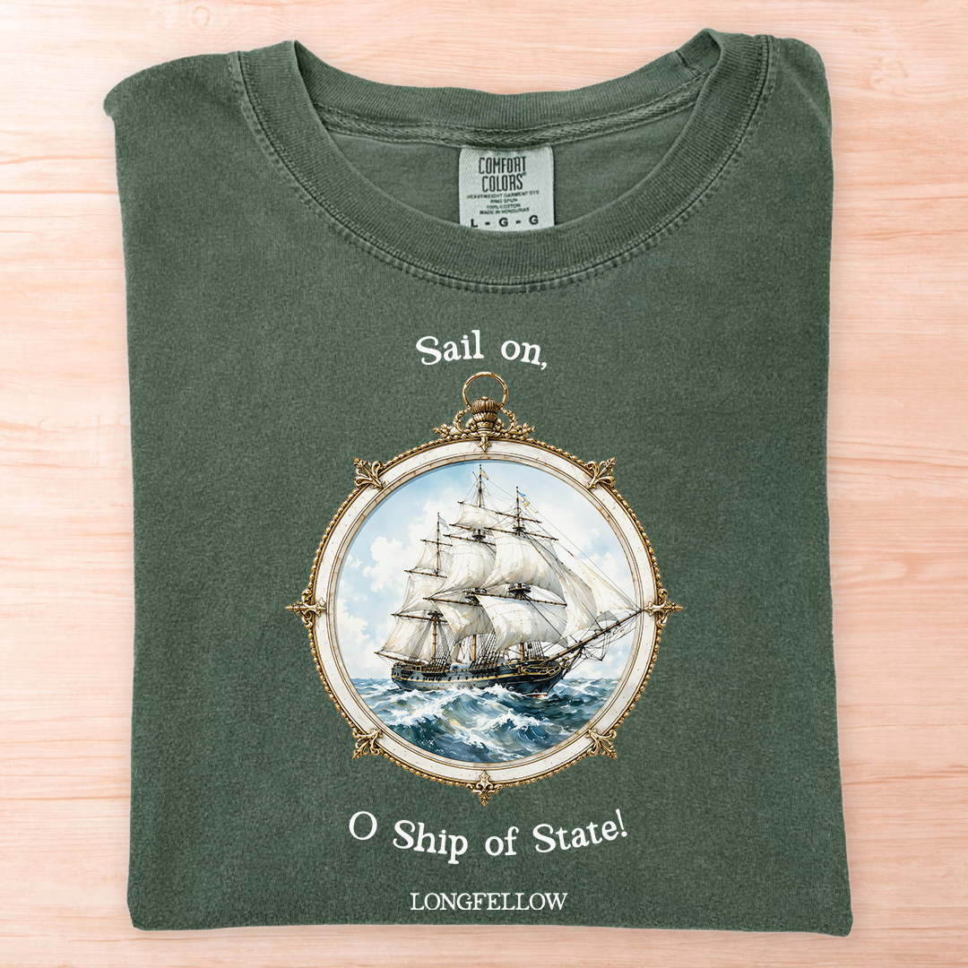 Longfellow Sail On Ship T-Shirt