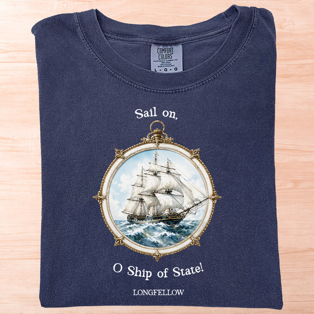 Longfellow Sail On Ship T-Shirt