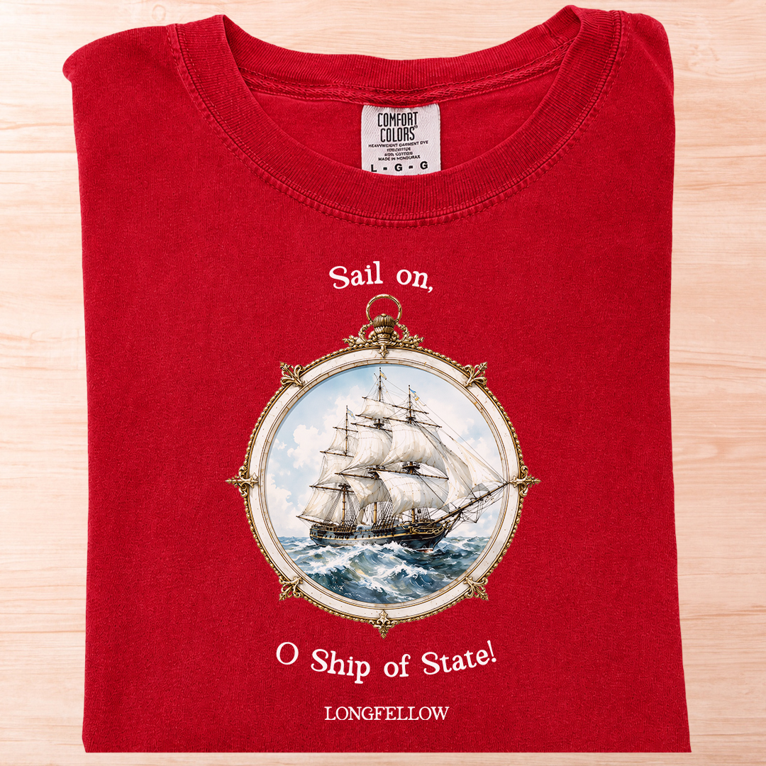 Longfellow Sail On Ship T-Shirt