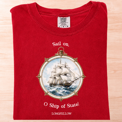 Longfellow Sail On Ship T-Shirt