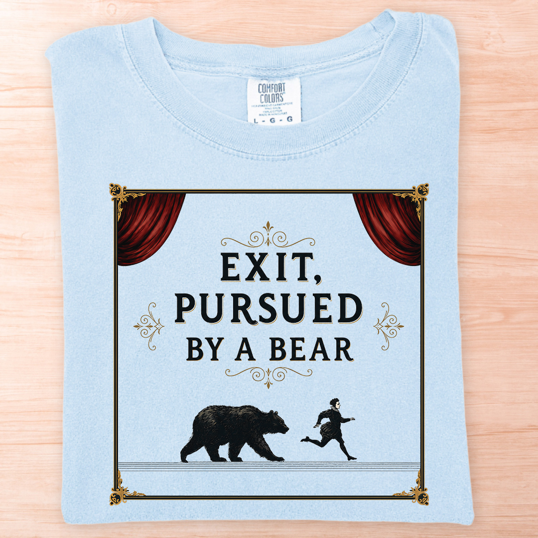 Shakespeare Exit Pursued By Bear T-Shirt