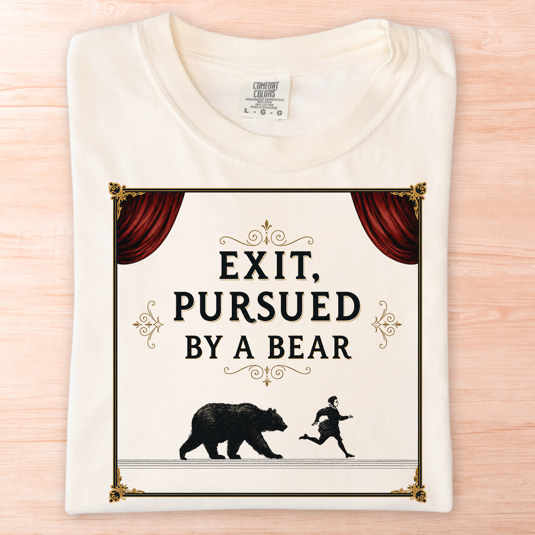 Shakespeare Exit Pursued By Bear T-Shirt