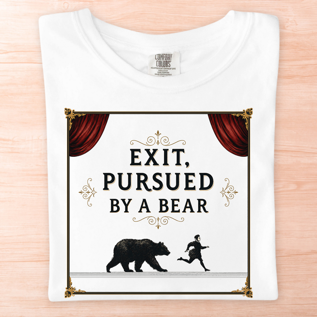 Shakespeare Exit Pursued By Bear T-Shirt