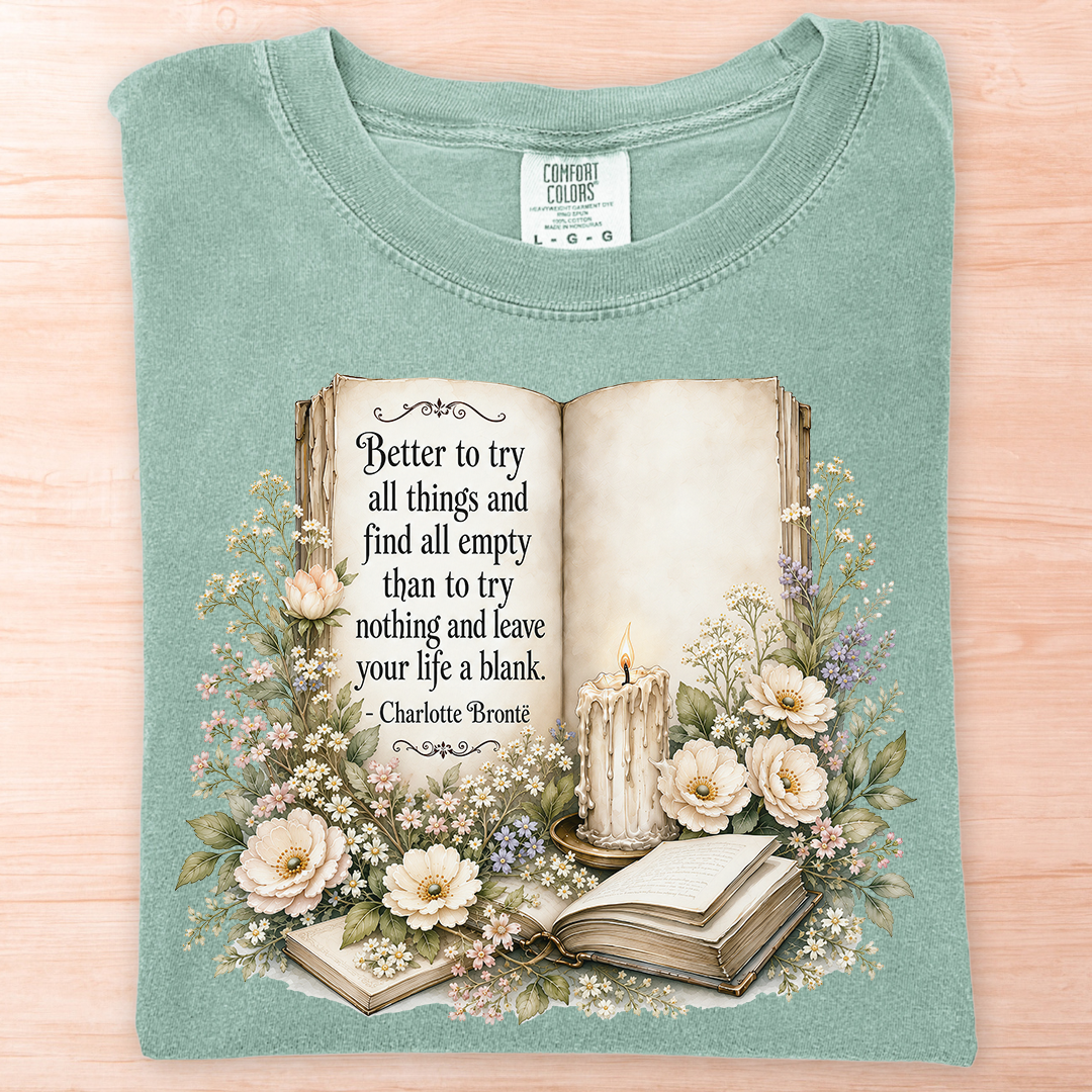 Charlotte Bronte Life a Blank T-Shirt
