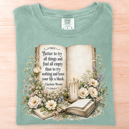 Charlotte Bronte Life a Blank T-Shirt