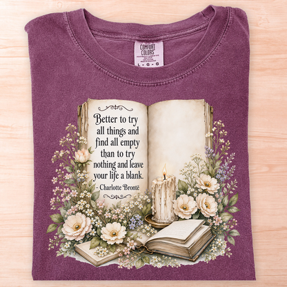 Charlotte Bronte Life a Blank T-Shirt