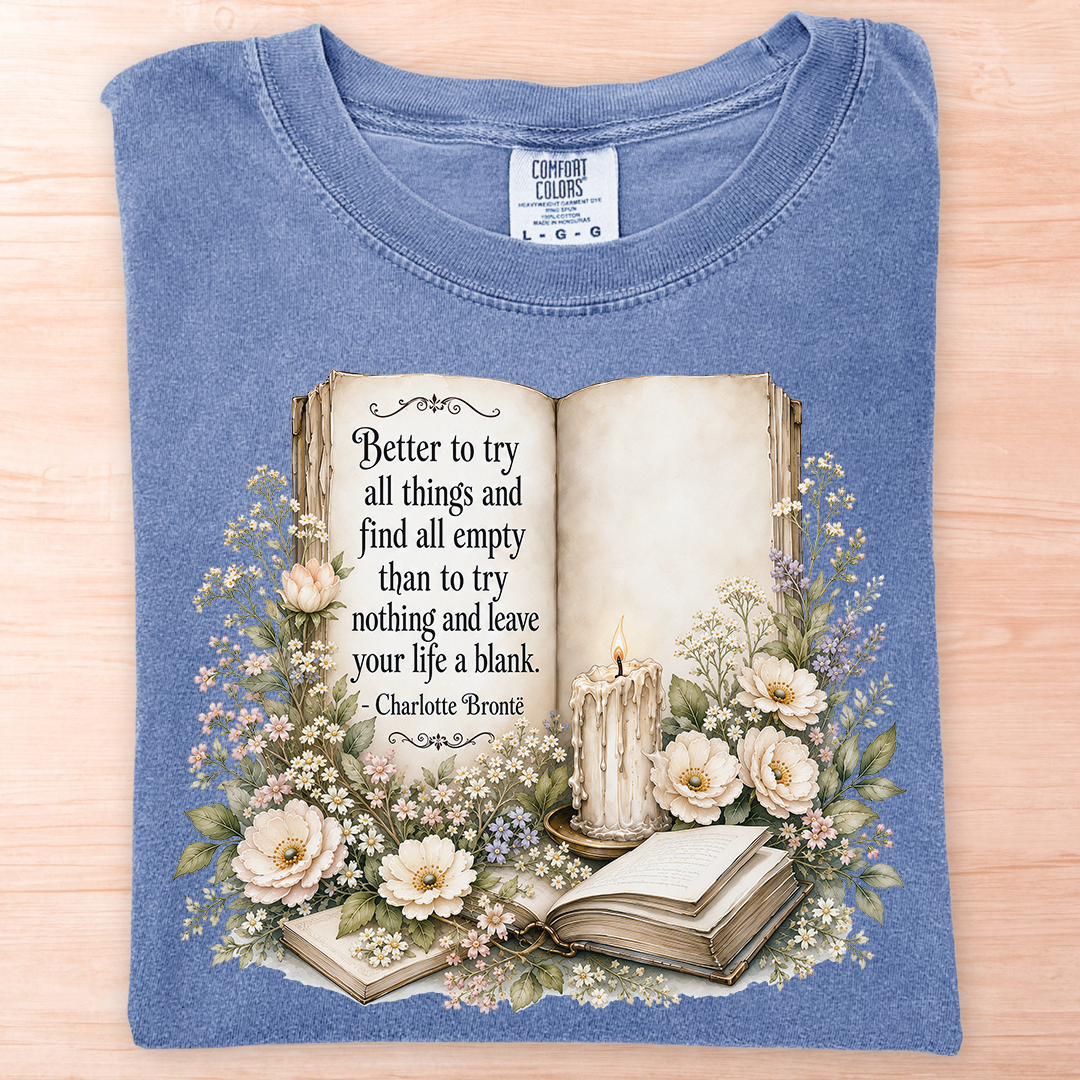 Charlotte Bronte Life a Blank T-Shirt