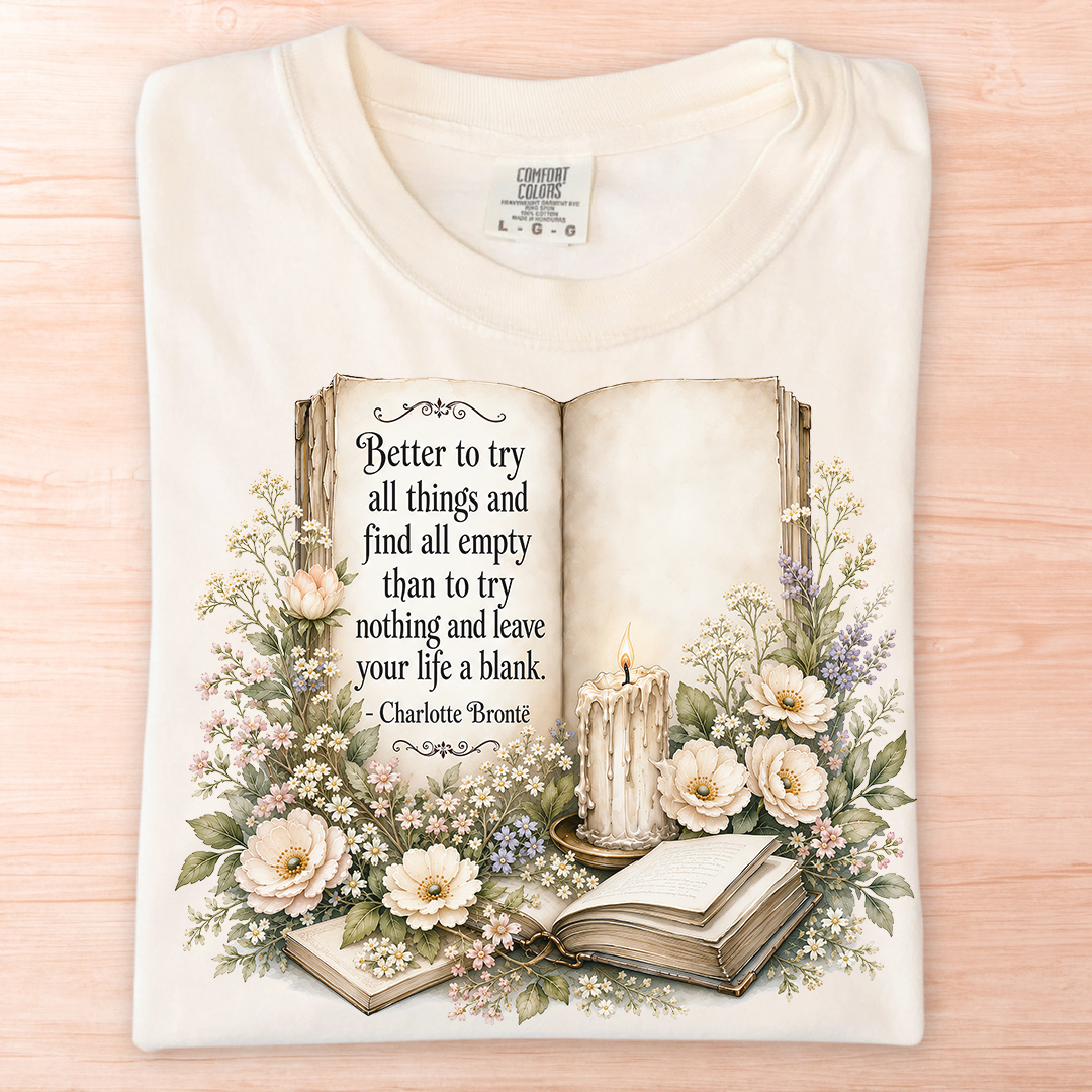 Charlotte Bronte Life a Blank T-Shirt