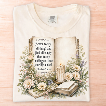 Charlotte Bronte Life a Blank T-Shirt