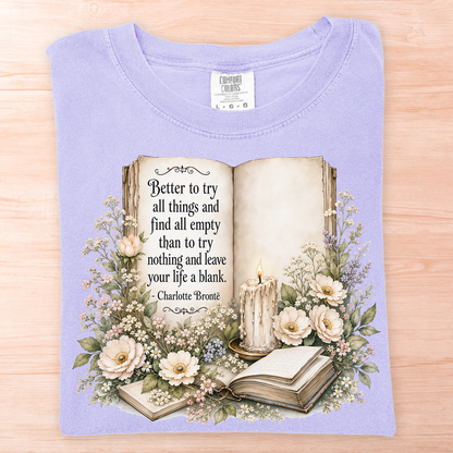 Charlotte Bronte Life a Blank T-Shirt