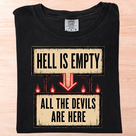 Shakespeare Hell Is Empty T-Shirt