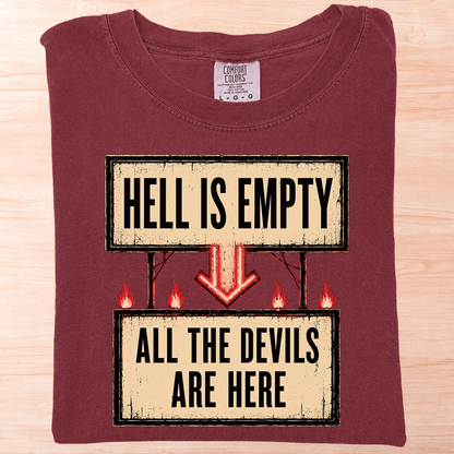 Shakespeare Hell Is Empty T-Shirt