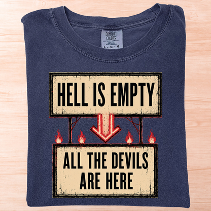 Shakespeare Hell Is Empty T-Shirt