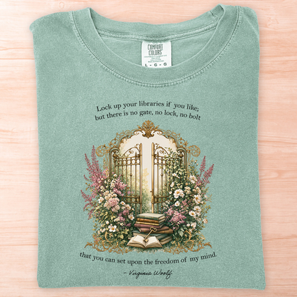 Virginia Woolf Lock Libraries T-Shirt
