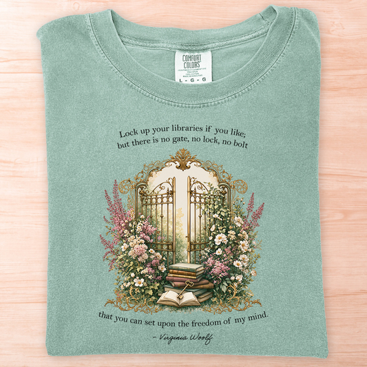 Virginia Woolf Lock Libraries T-Shirt