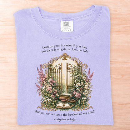 Virginia Woolf Lock Libraries T-Shirt