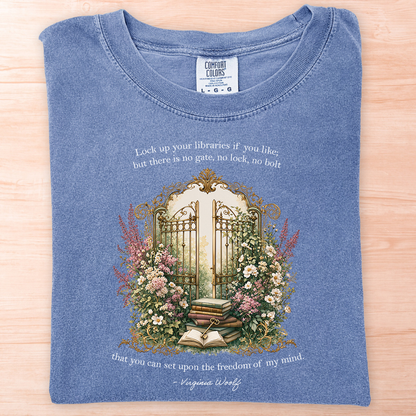 Virginia Woolf Lock Libraries T-Shirt