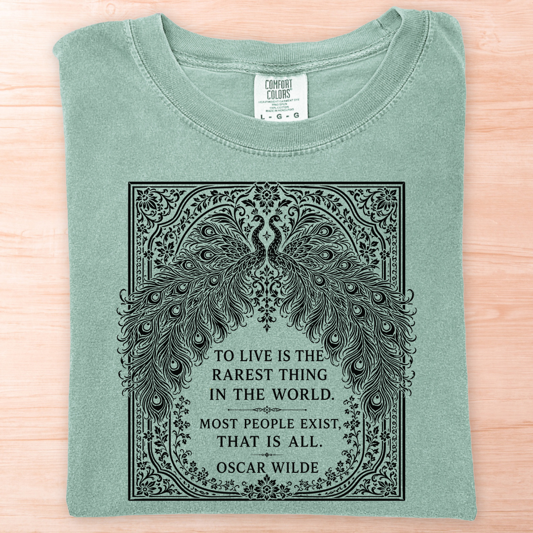 Oscar Wilde Live Peacock T-Shirt
