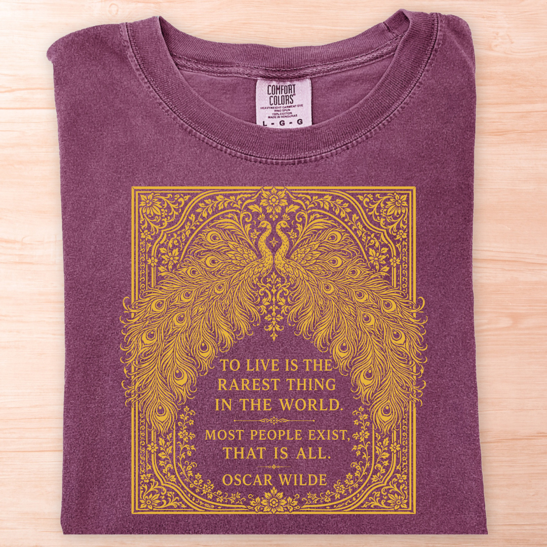 Oscar Wilde Live Peacock T-Shirt