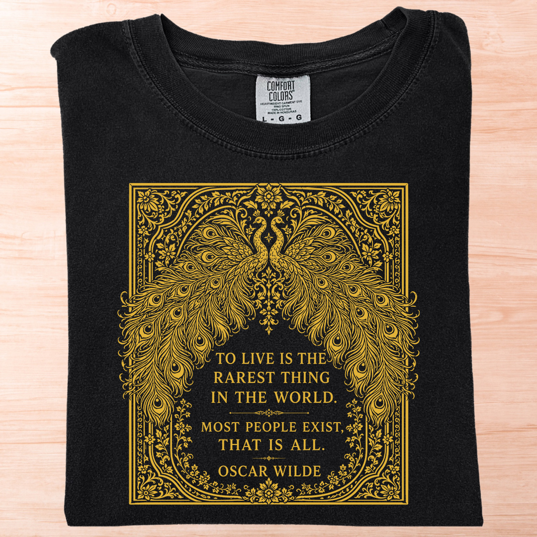 Oscar Wilde Live Peacock T-Shirt