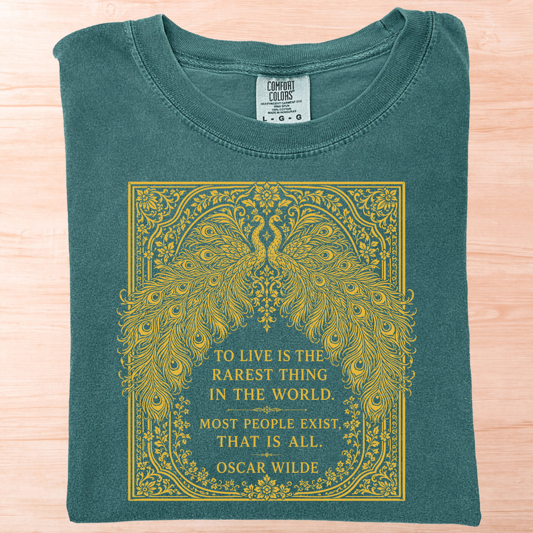 Oscar Wilde Live Peacock T-Shirt