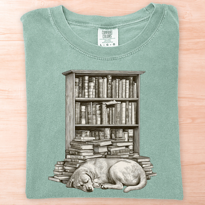 Dog Bookshelf T-Shirt