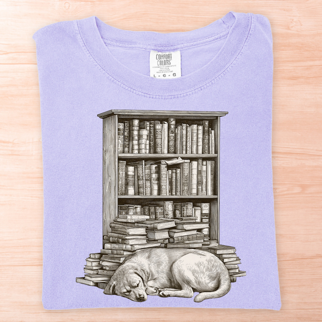 Dog Bookshelf T-Shirt