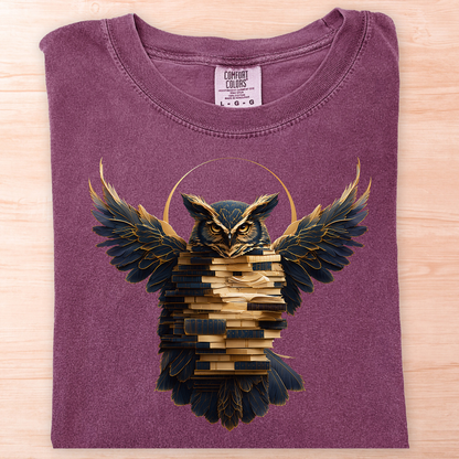 Owl of Knowledge Book T-Shirt