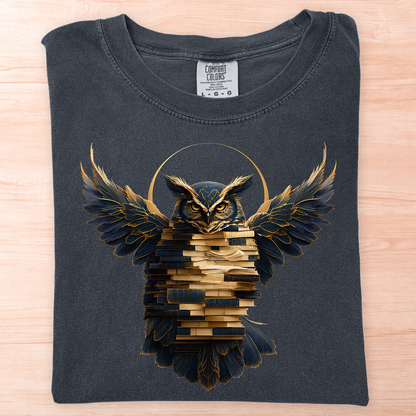 Owl of Knowledge Book T-Shirt