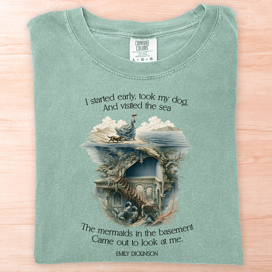Emily Dickinson Mermaid Basement T-Shirt