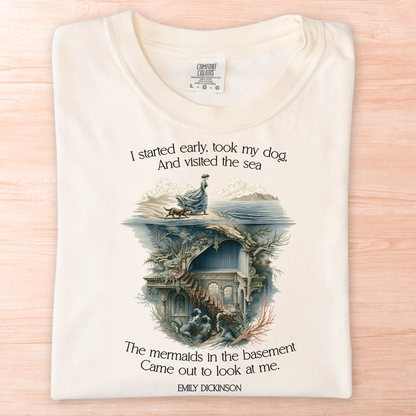 Emily Dickinson Mermaid Basement T-Shirt